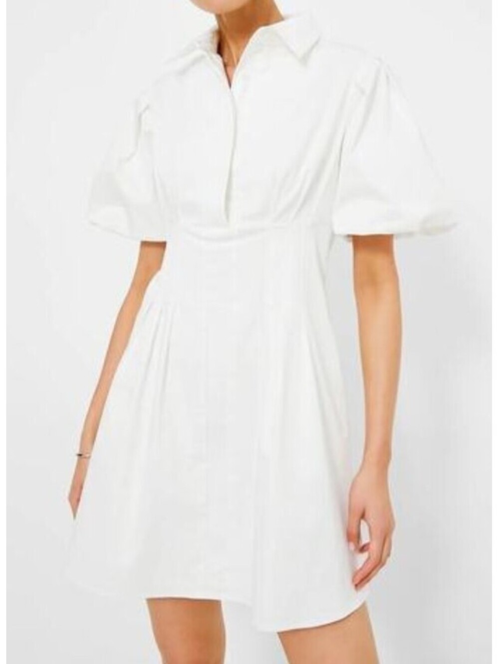 TUCKERNUCK white Delaney short sleeve mini dress sz XL
